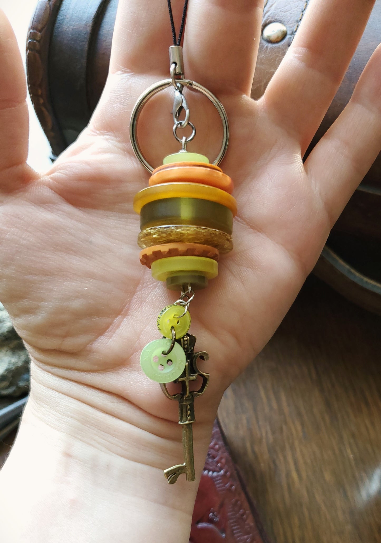 Borrower's Button Pile Keychains