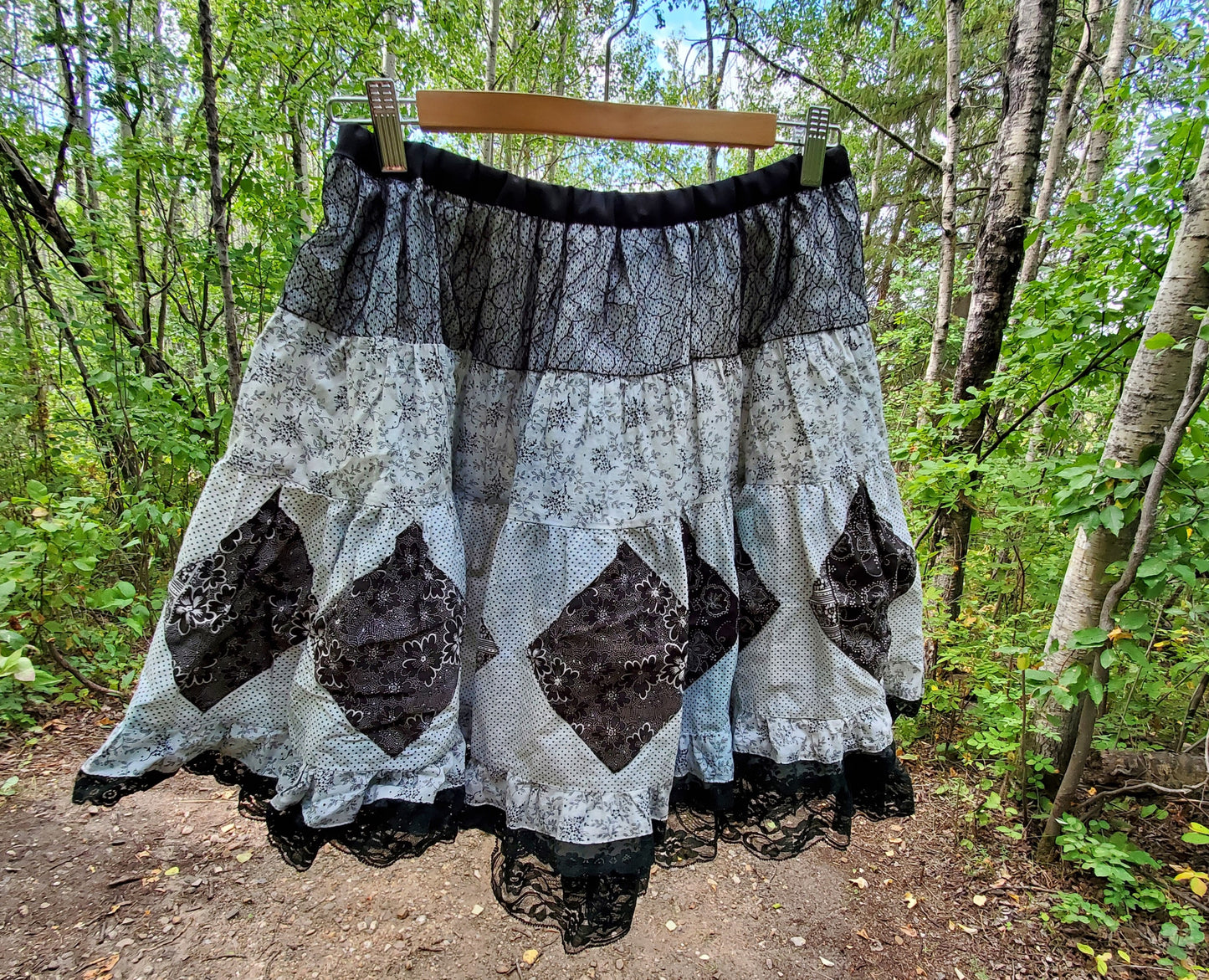 Allergic to Colour Tiered Peasant Skirt