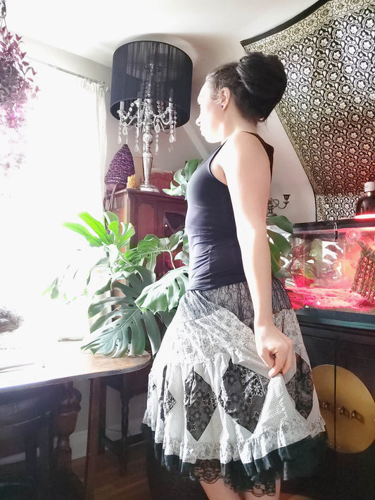 Allergic to Colour Tiered Peasant Skirt