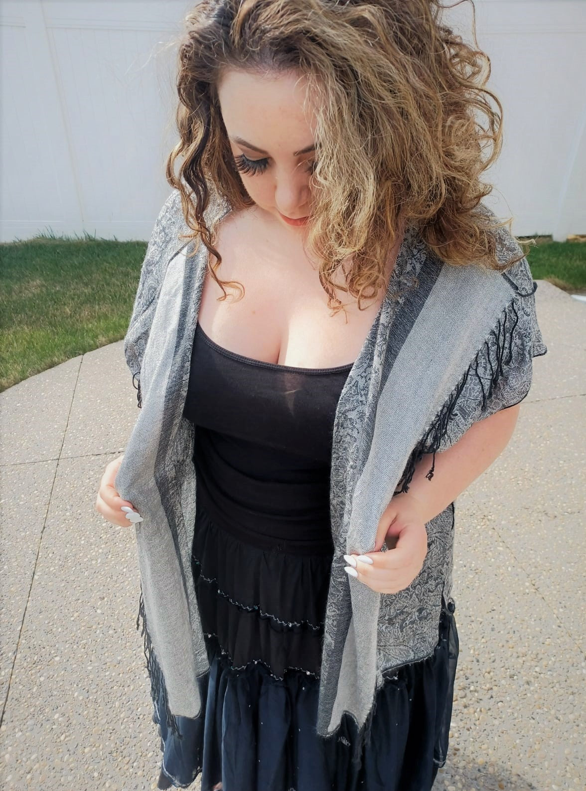 Silver Shawl Robe
