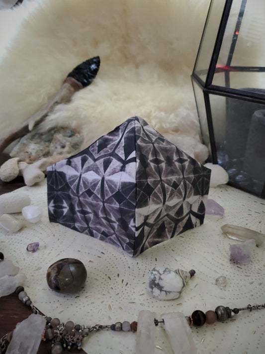 Shibori Fractal Face Mask