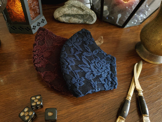 Sapphire & Ruby Lace Face Mask