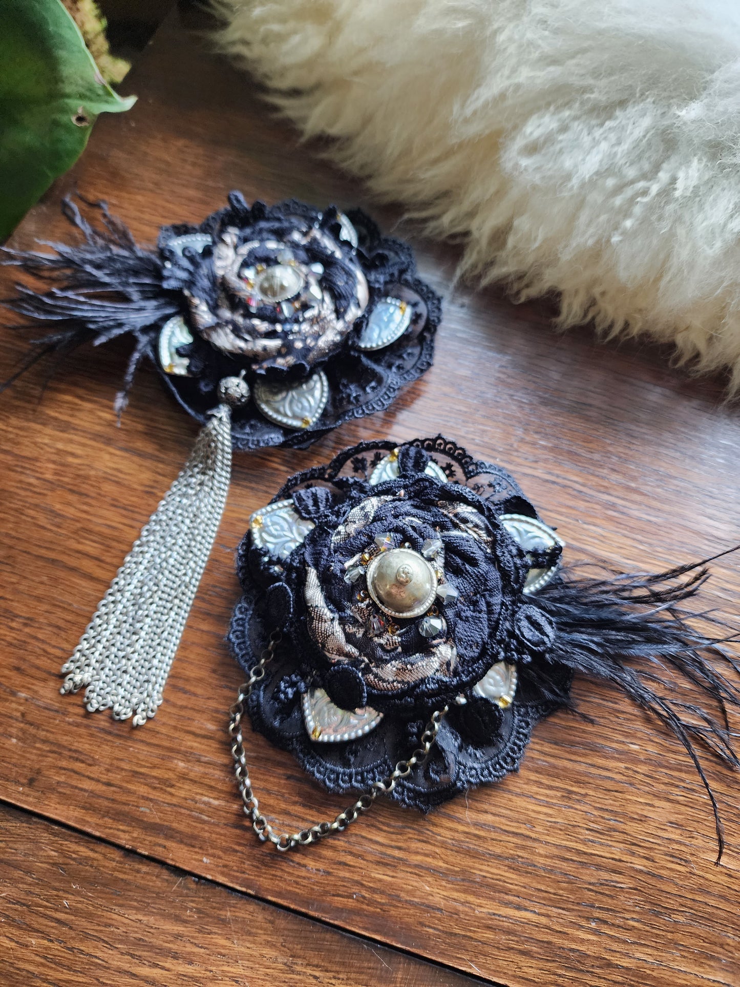 Lydia Hair Flower/Brooch