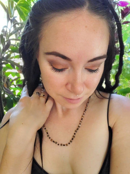 Timeless Collection: Rainbow Jasper and Jade Necklace & Earring Set