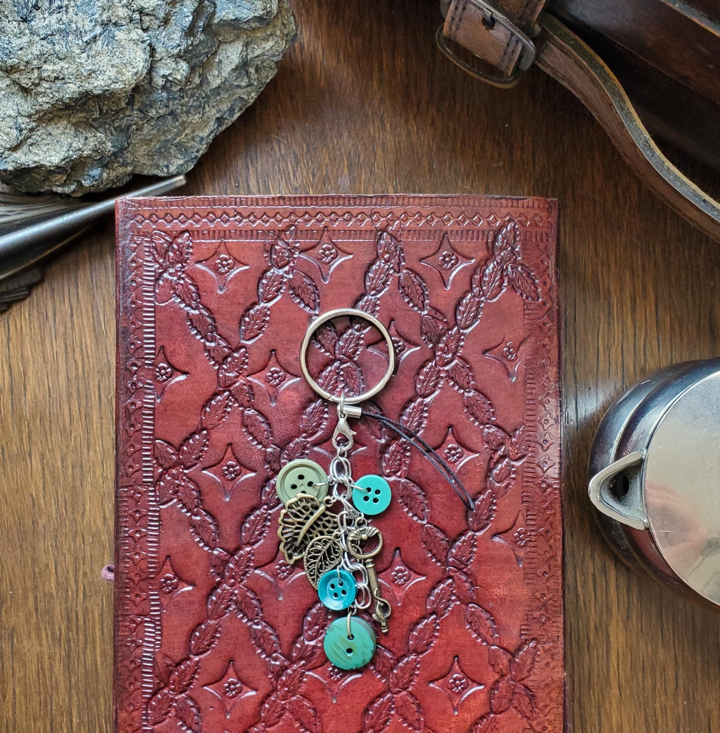 Borrower's Button Pile Keychains