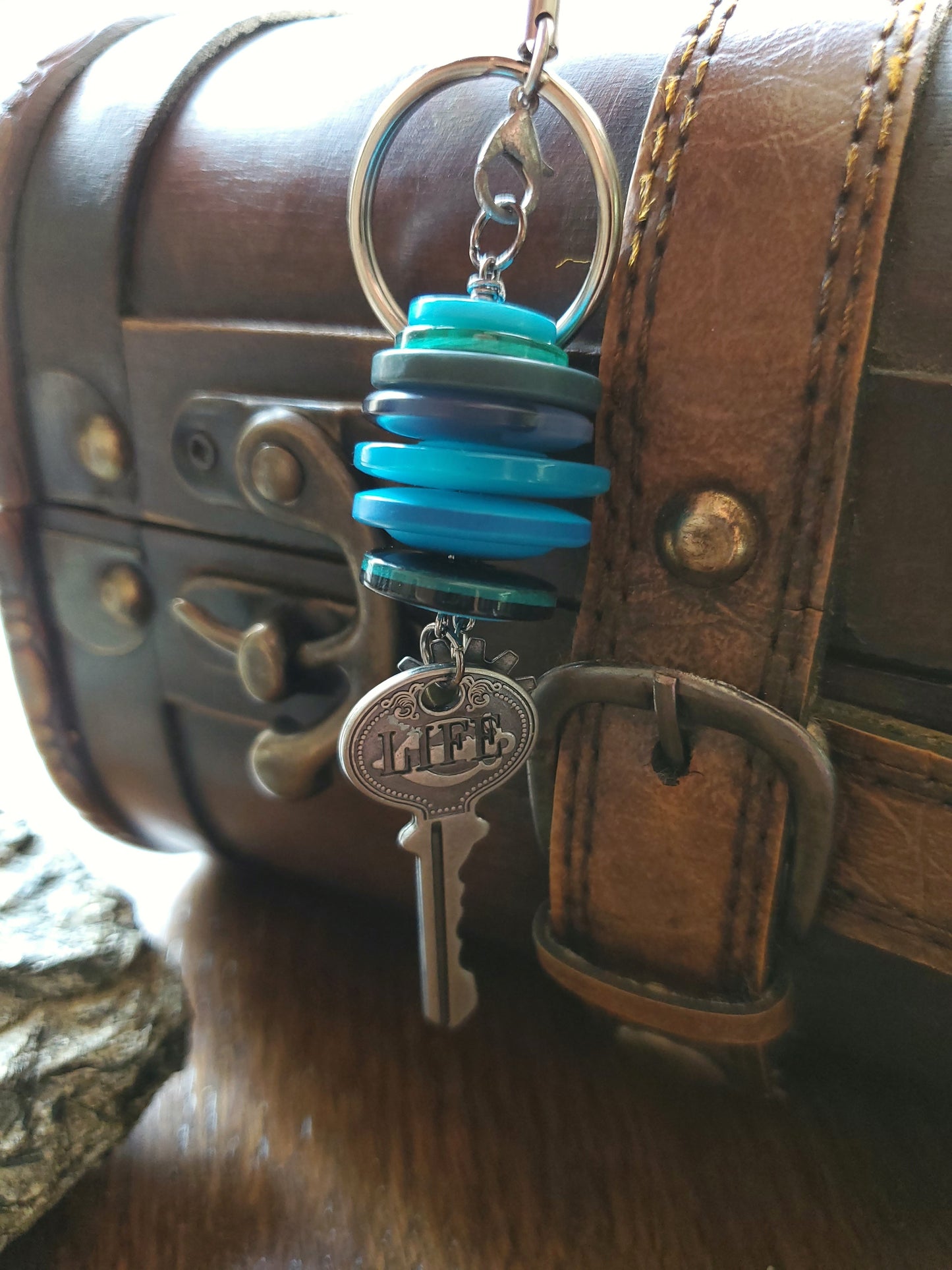 Borrower's Button Pile Keychains