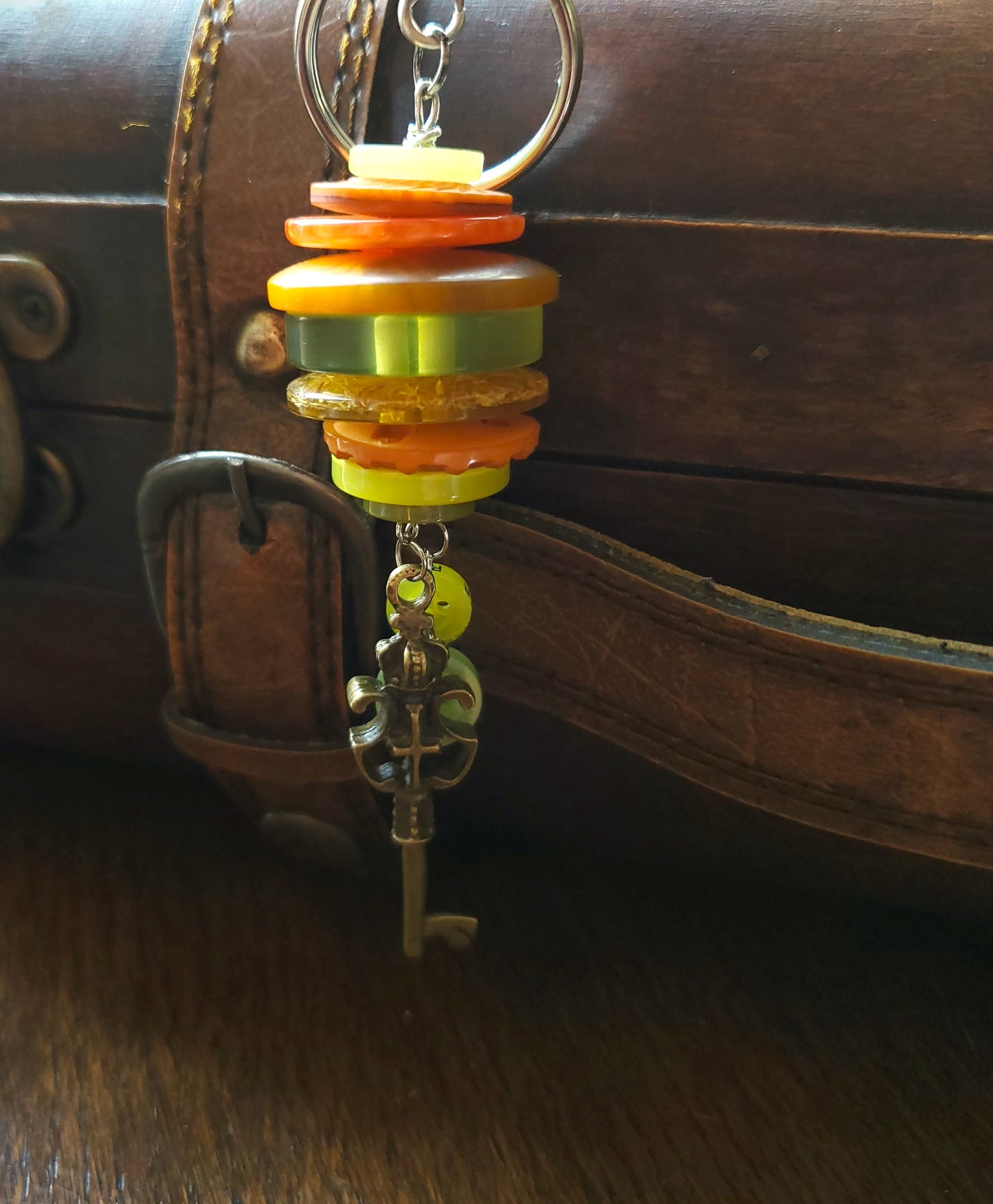 Borrower's Button Pile Keychains