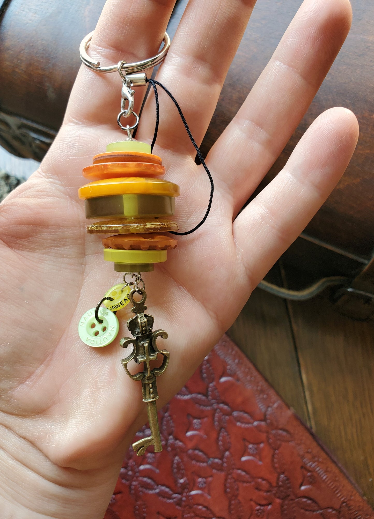 Borrower's Button Pile Keychains