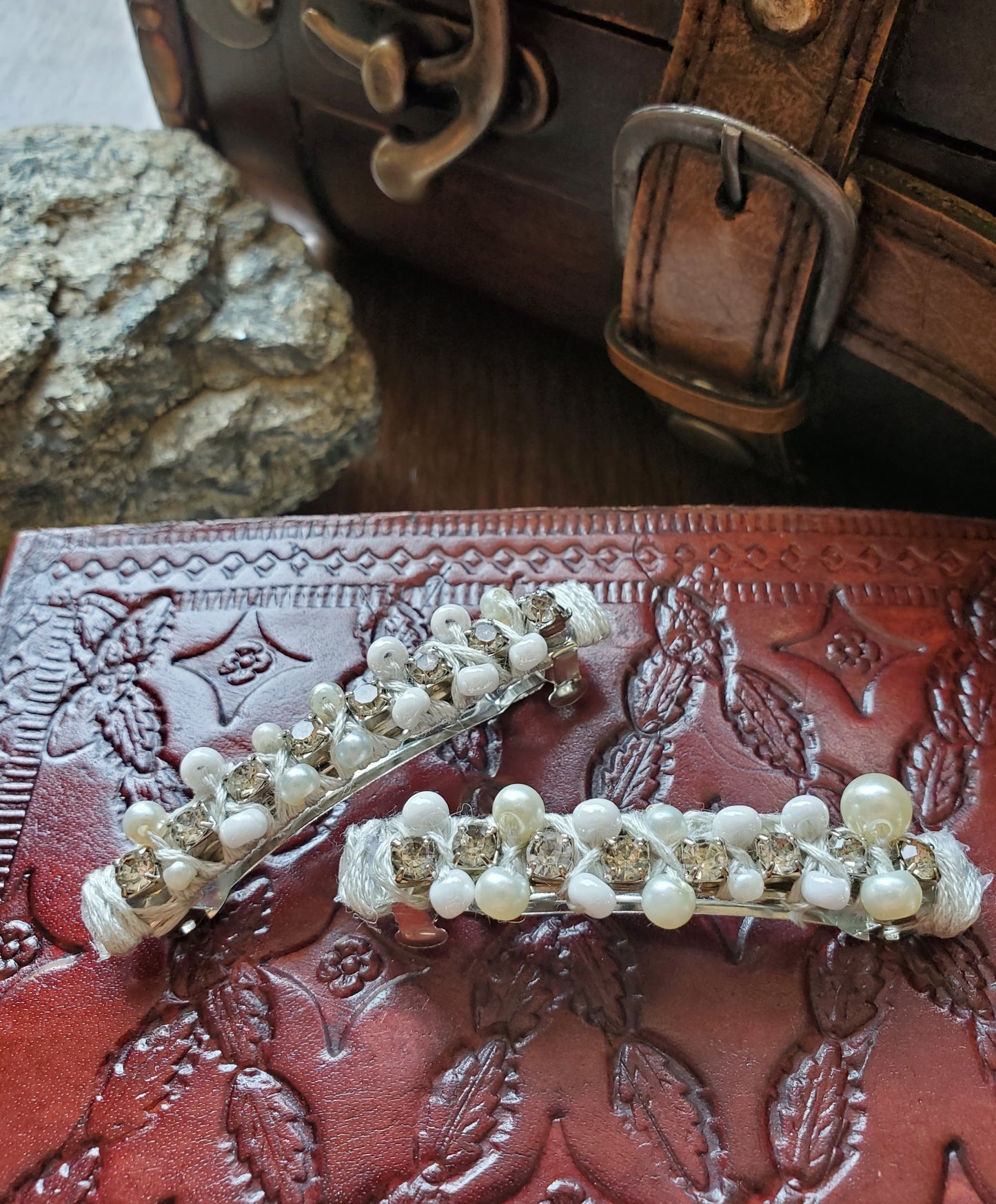 Boho Bridal Barrettes