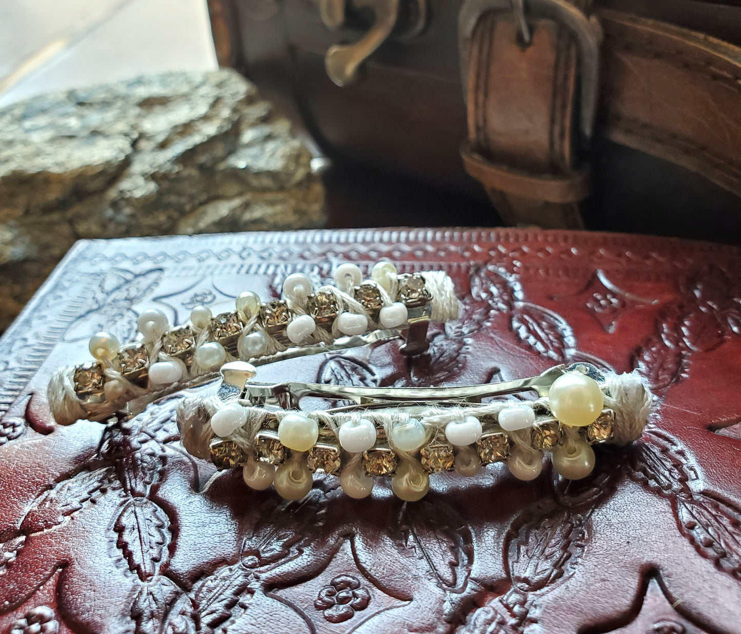 Boho Bridal Barrettes