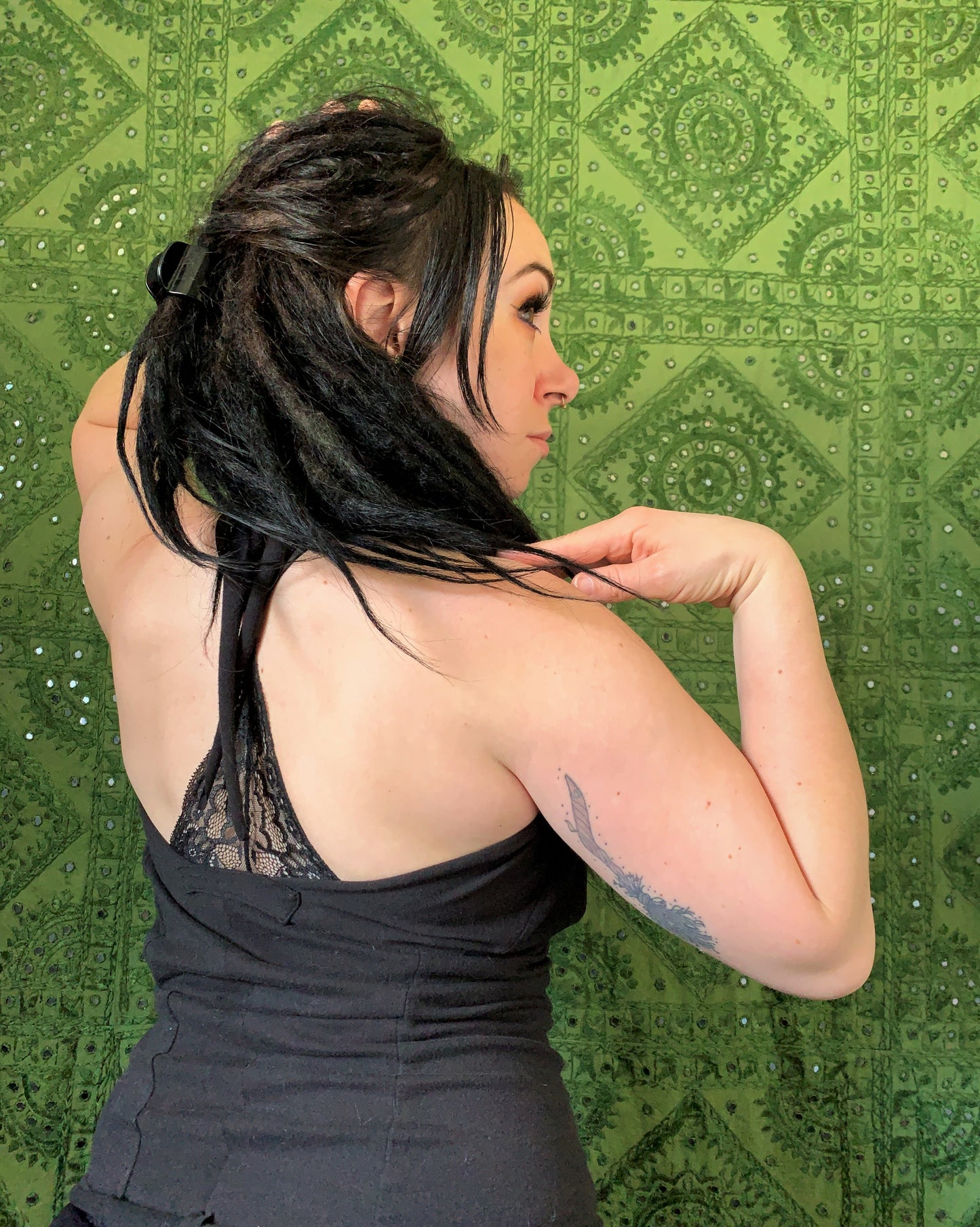 Cowl Neck Super Stretch Halter