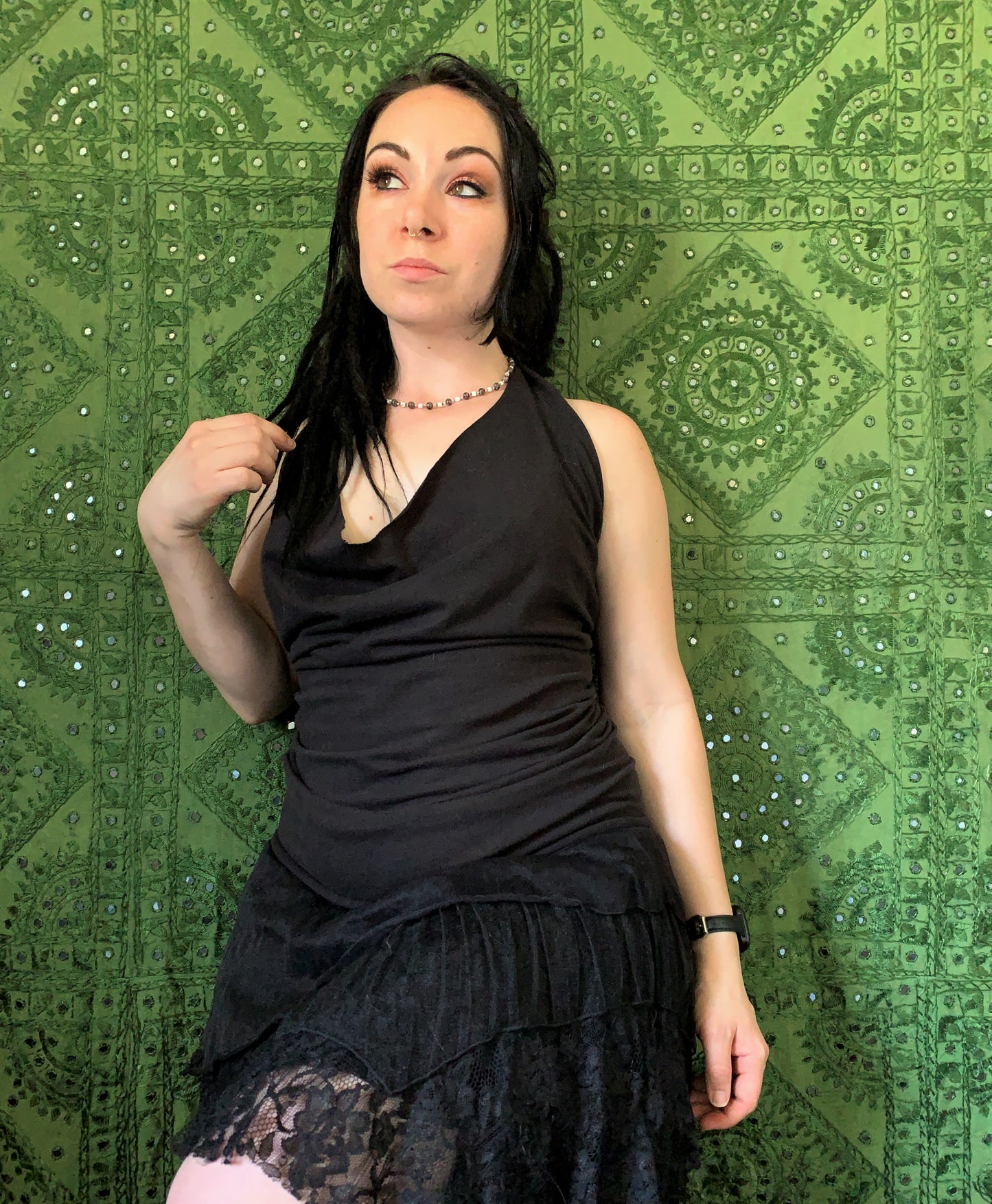Cowl Neck Super Stretch Halter