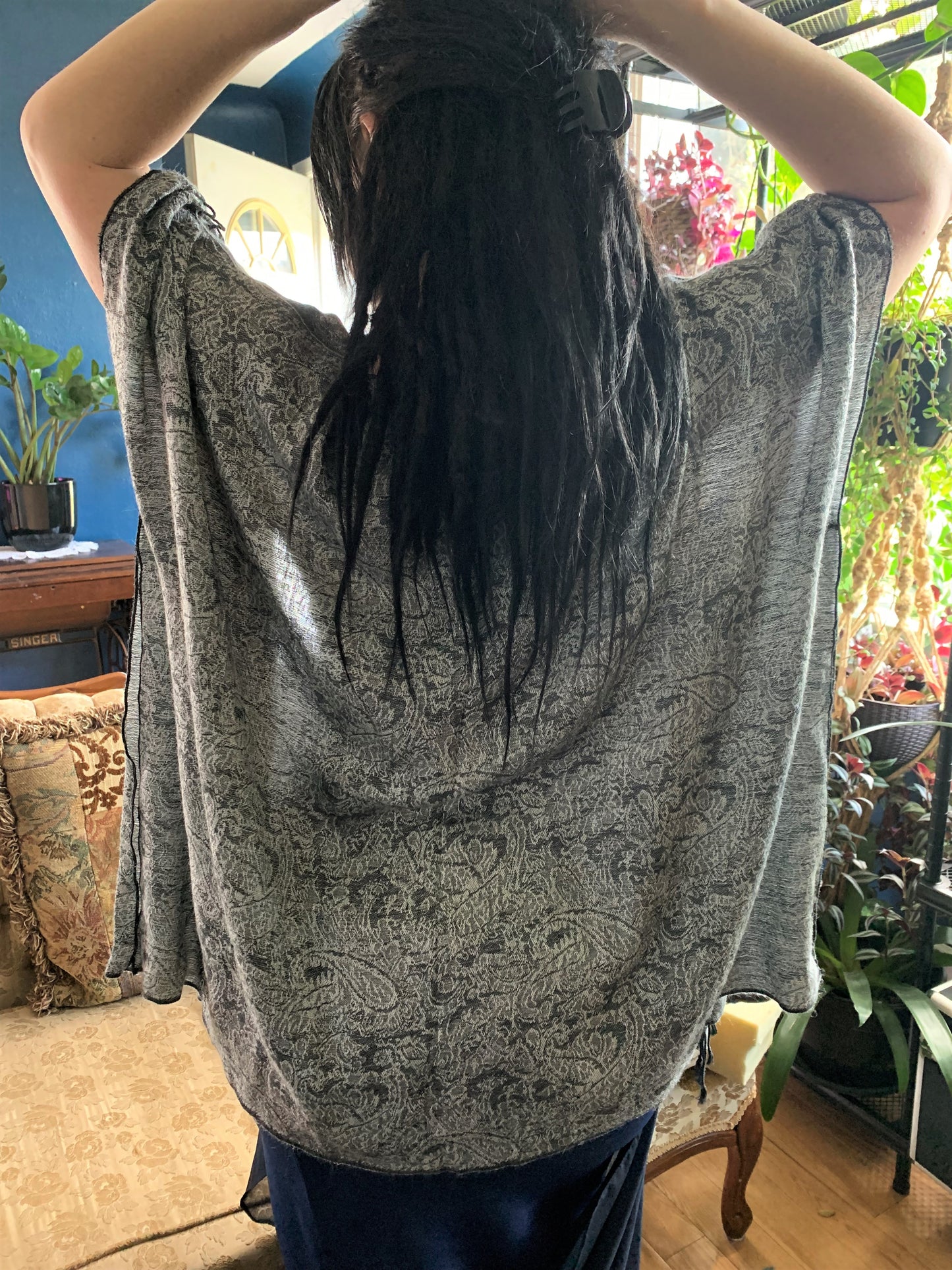 Silver Shawl Robe