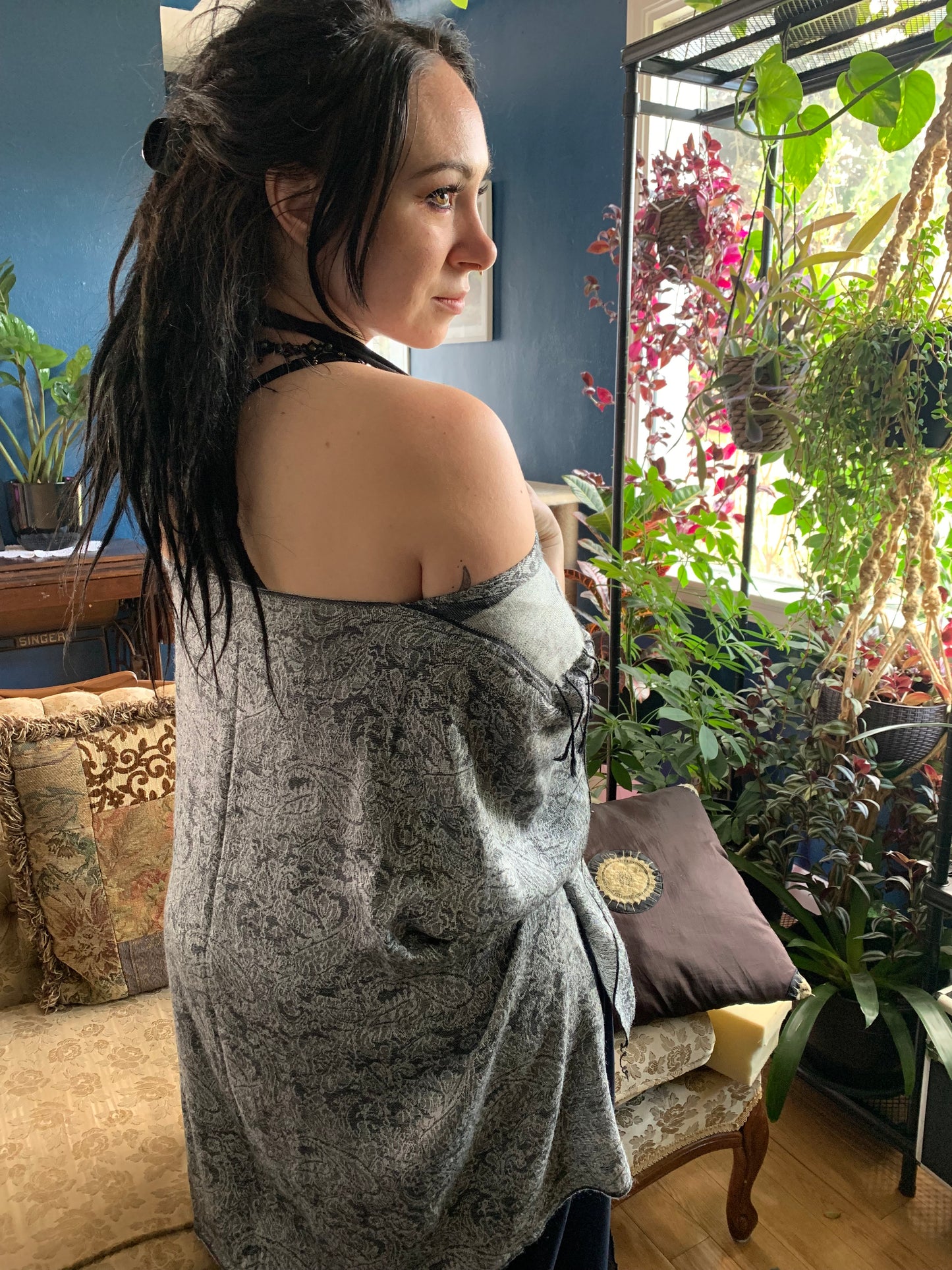 Silver Shawl Robe