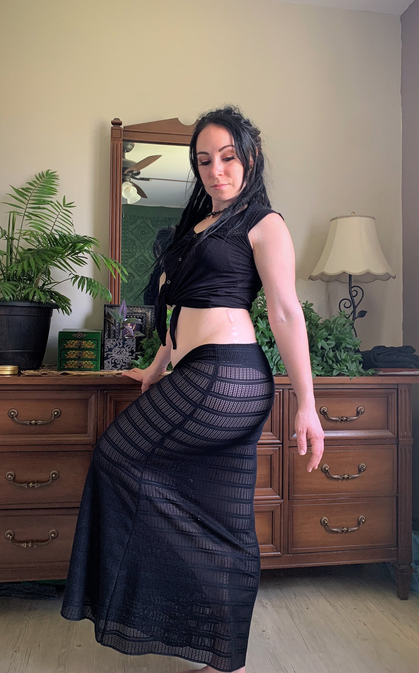 Mina Peek-a-Boo Skirt Combo