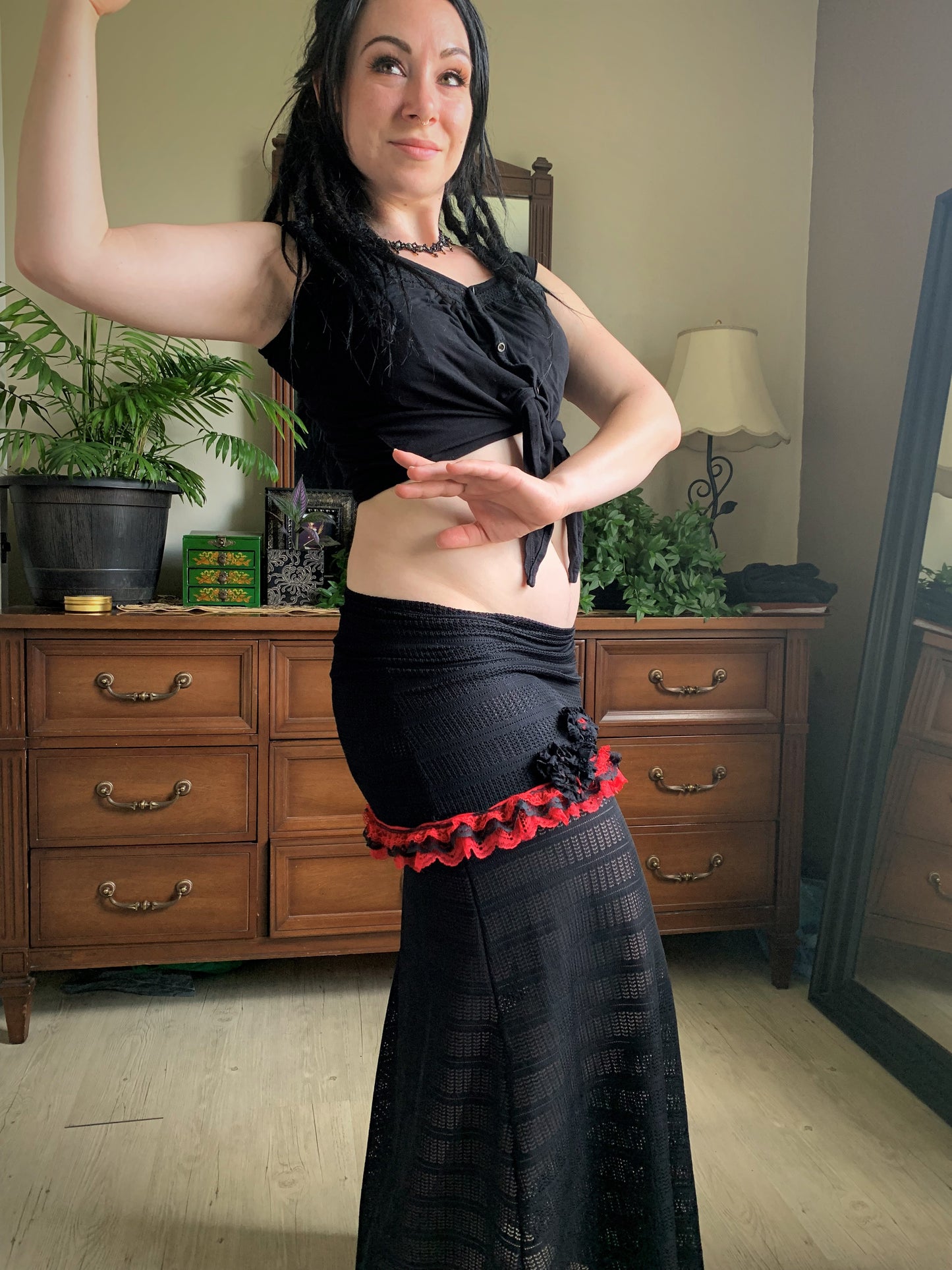 Mina Peek-a-Boo Skirt Combo