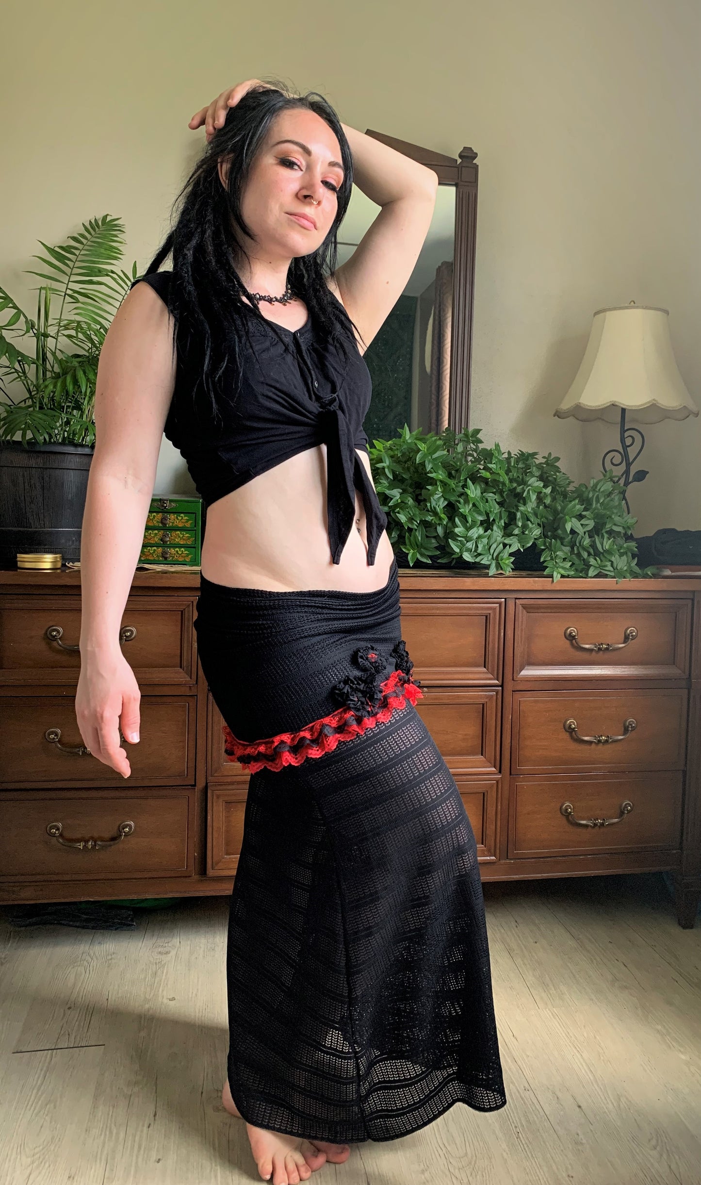 Mina Peek-a-Boo Skirt Combo