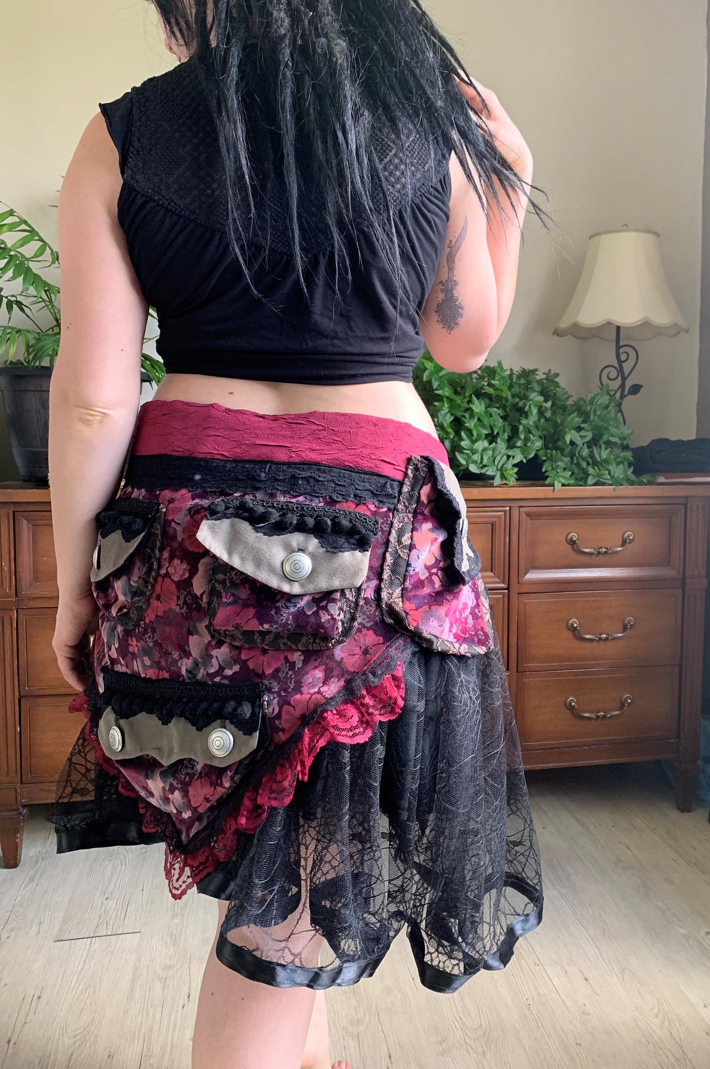 Vintage Velveteen Pocket Belt