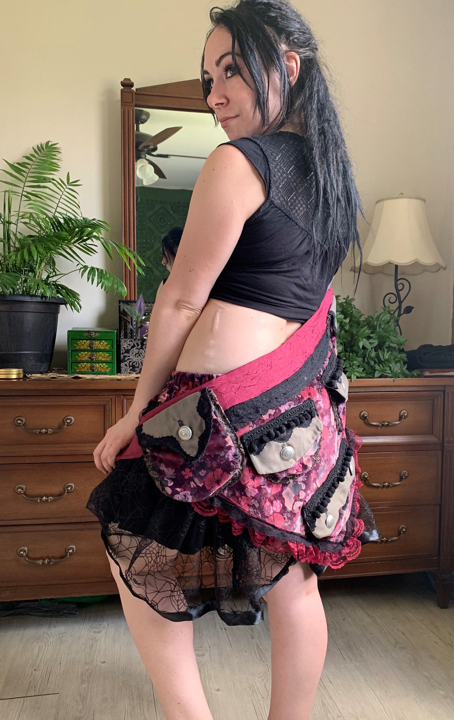 Vintage Velveteen Pocket Belt
