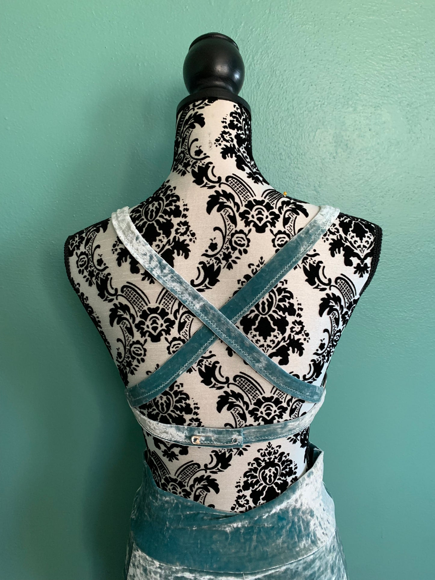 Ice Queen: Crushed Stretch Velvet Fusion Dance Costume