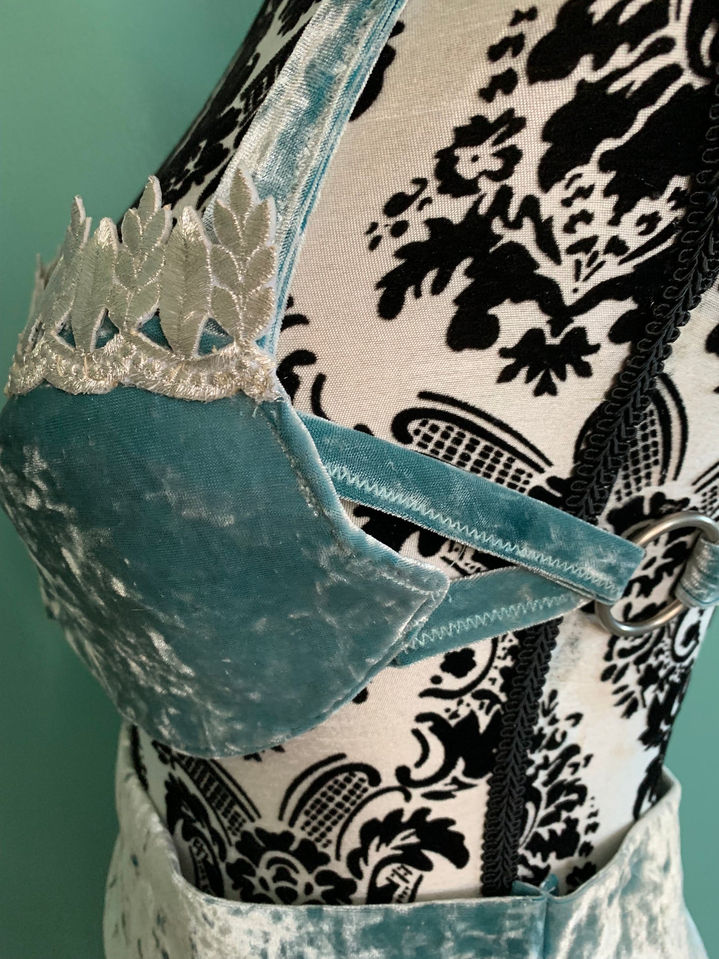 Ice Queen: Crushed Stretch Velvet Fusion Dance Costume