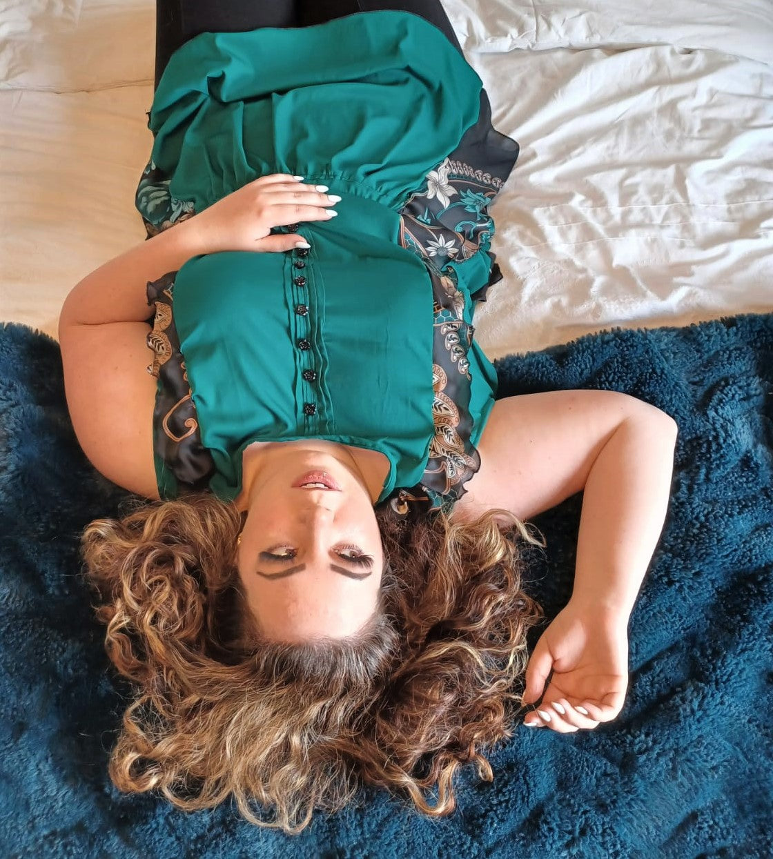 Night Garden Blouson Top