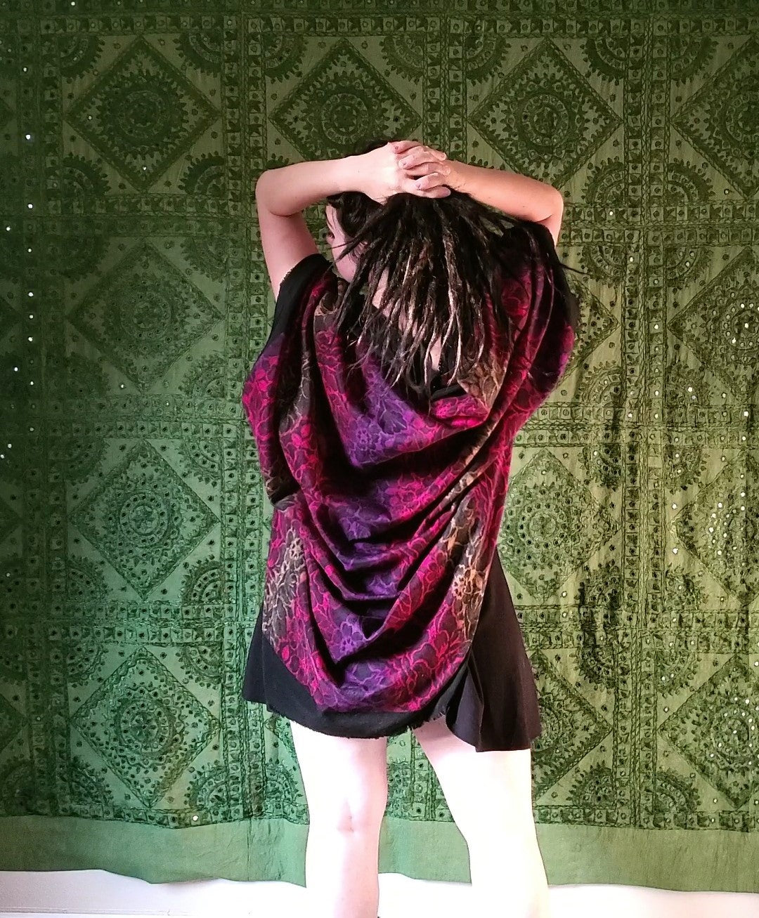 Night Blooming Flowers Cocoon Shawl
