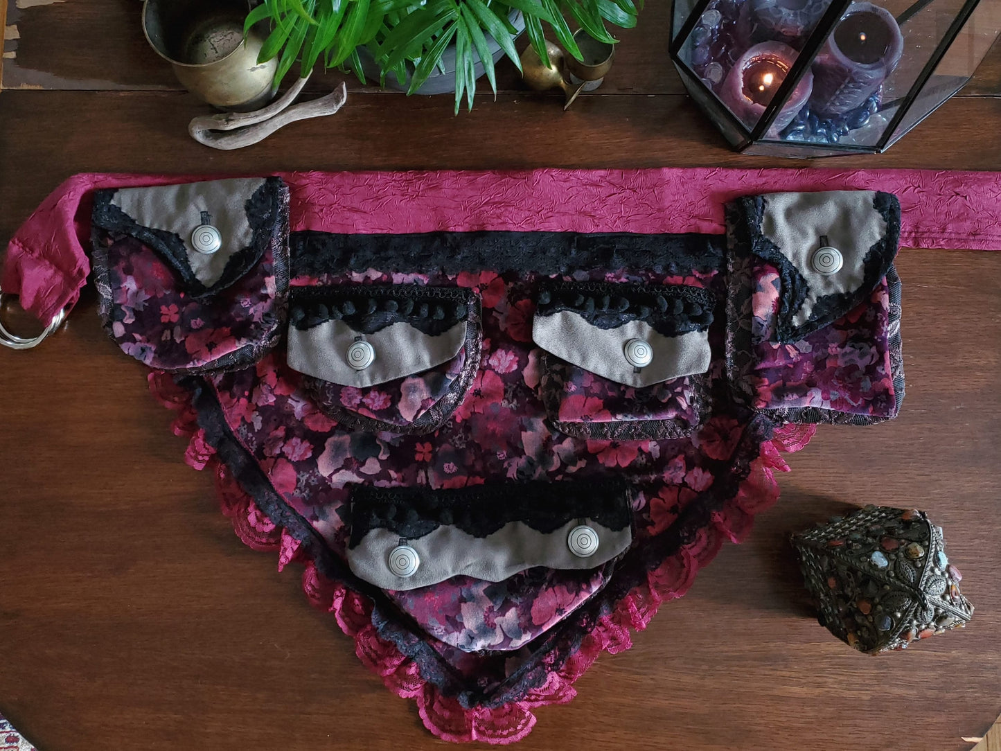 Vintage Velveteen Pocket Belt
