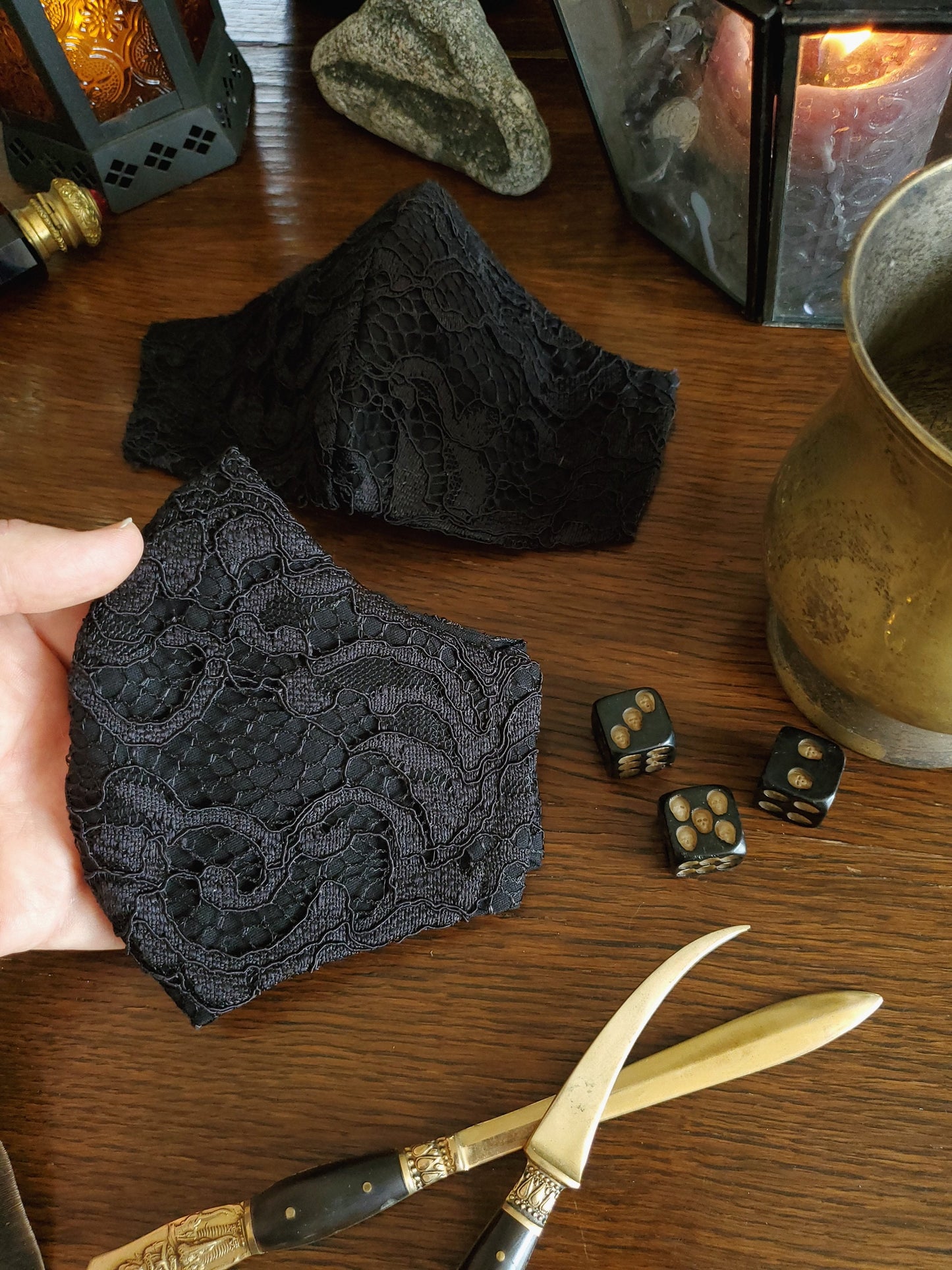 Hocus Pocus Collection: Black Lace Face Masks