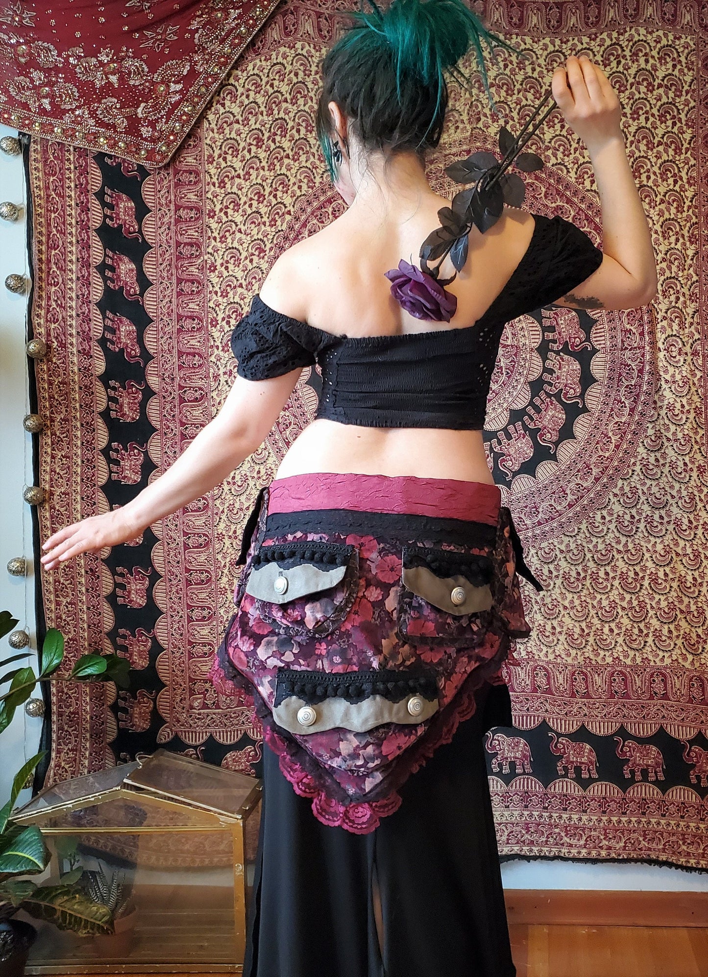 Vintage Velveteen Pocket Belt