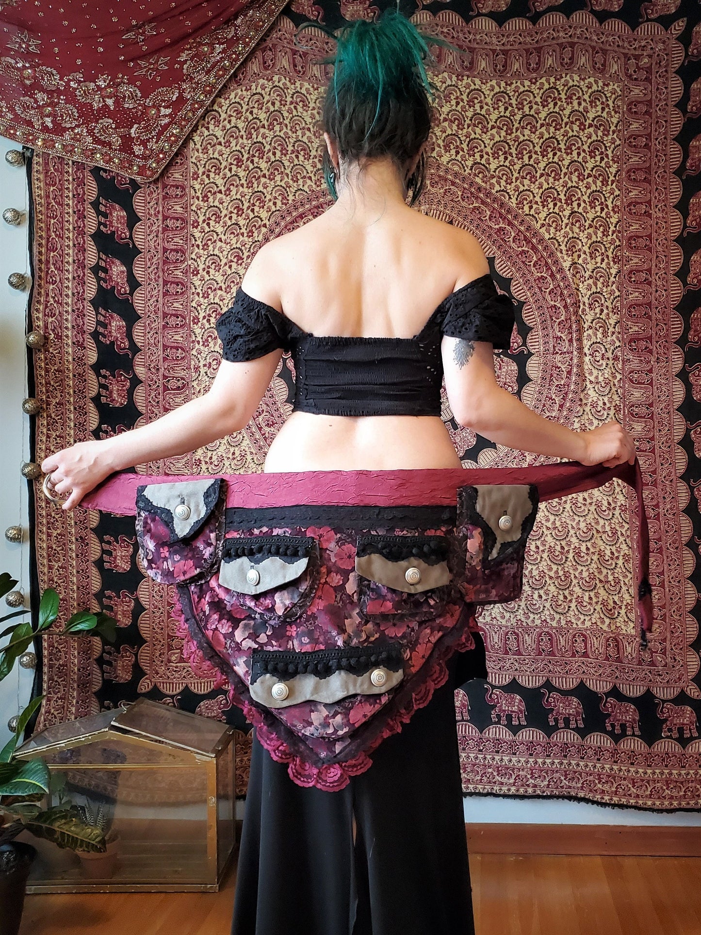 Vintage Velveteen Pocket Belt