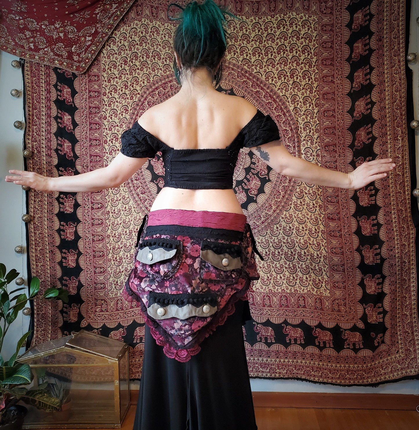 Vintage Velveteen Pocket Belt