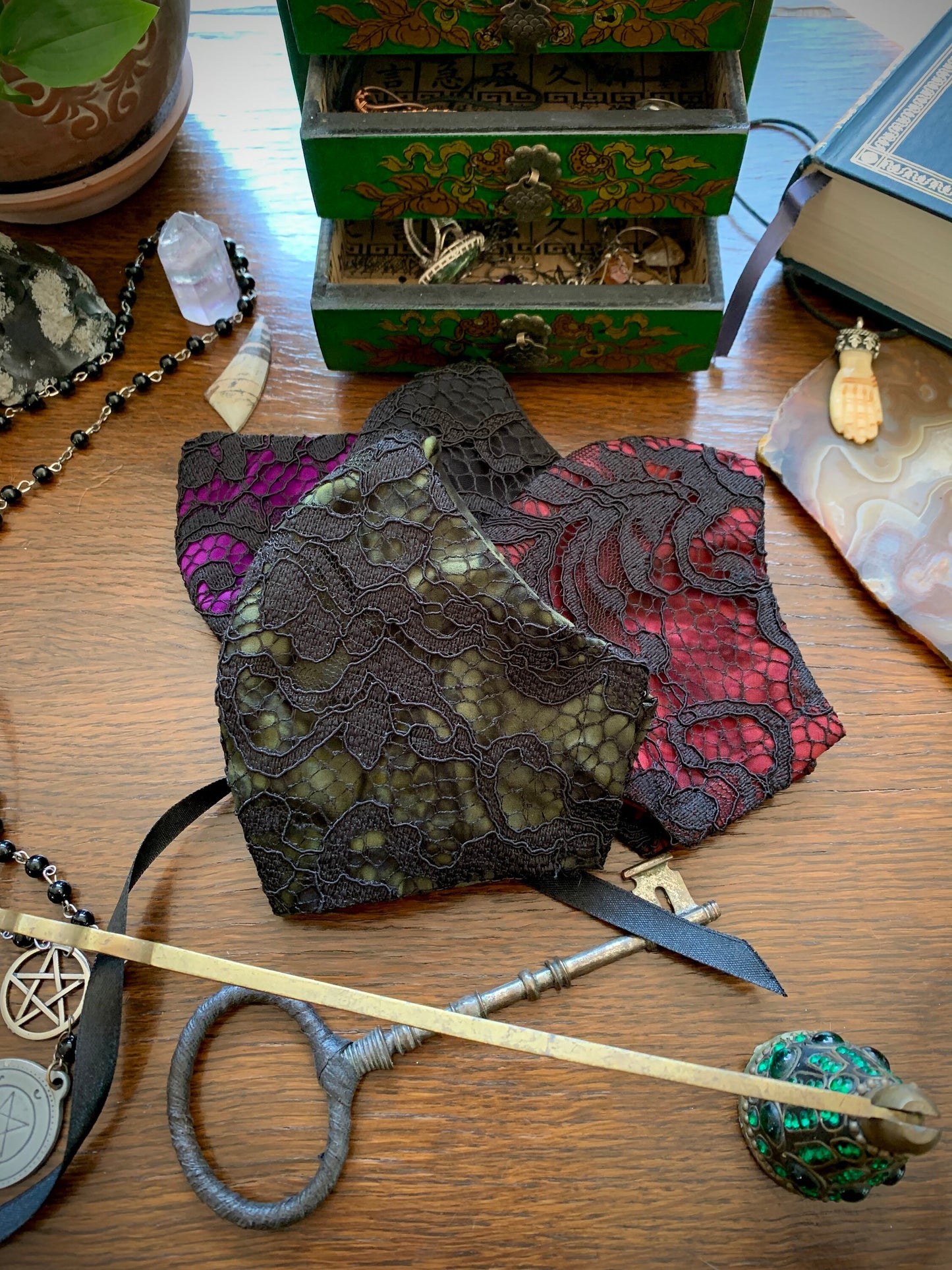 Hocus Pocus Collection: Black Lace Face Masks