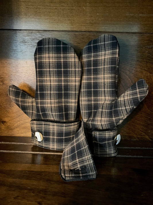 Button Closure Mittens