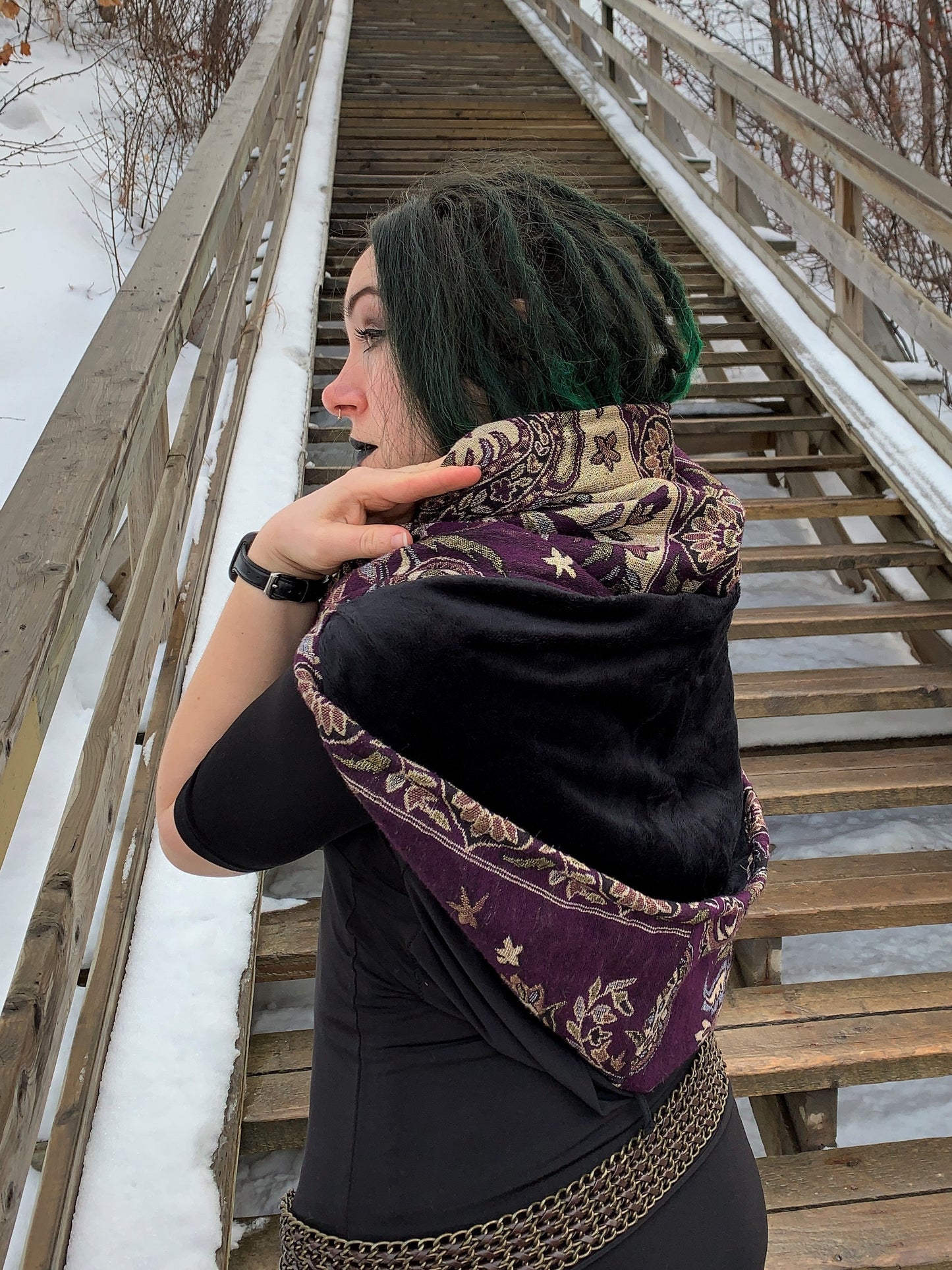 Preorder: Hooded Cowl with Micro Chenille